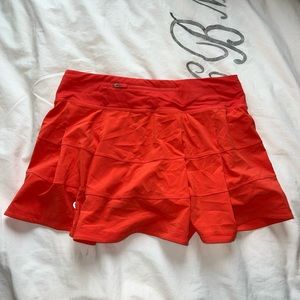 Red lululemon skirt